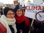Paulina and Jenny on climate rally, Copenhagen, Denmark